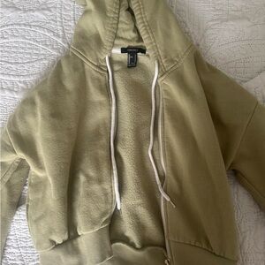 Forever 21 Sage Green Fleece Jacket